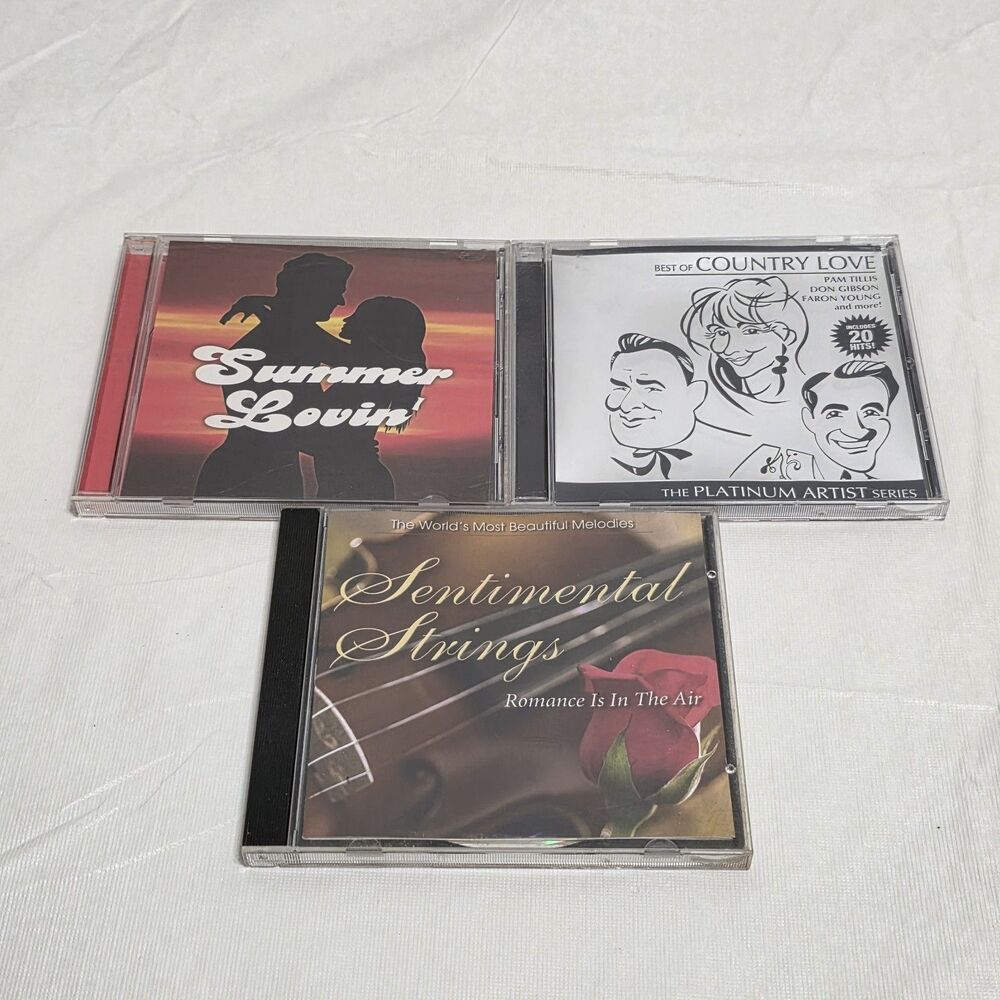 Love Songs, Romance Cds Lot of 3